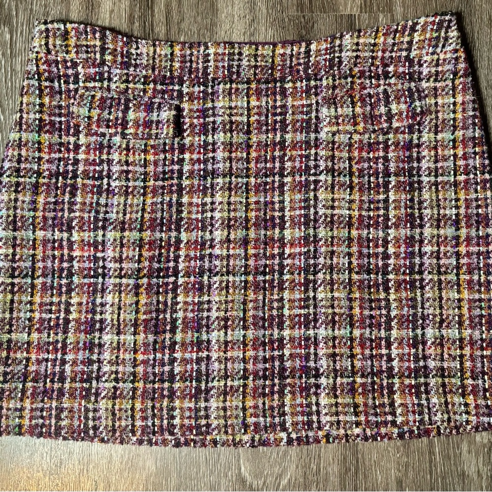 LOFT Multicolor Tweed Pencil Skirt